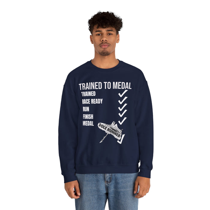 Trained To Medal: Unisex Heavy Blend™ Crewneck Sweatshirt