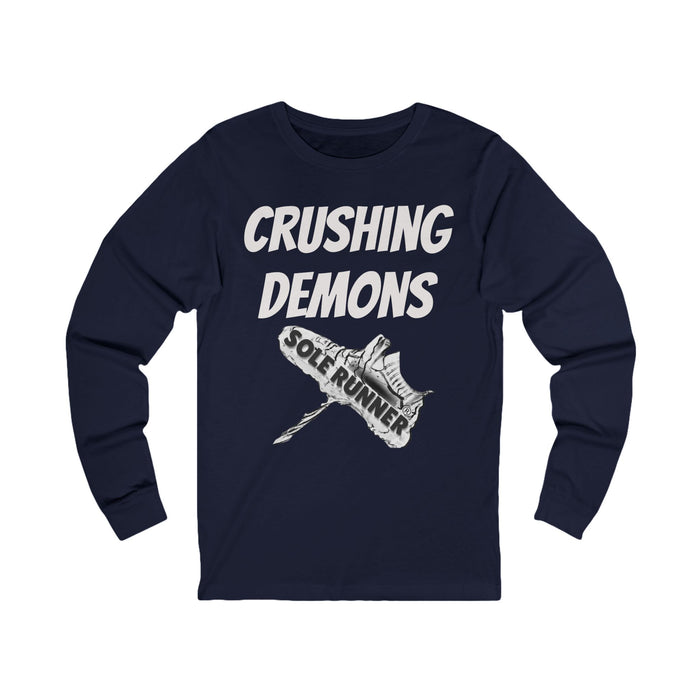 Crushing Demons: Unisex Jersey Long Sleeve Tee