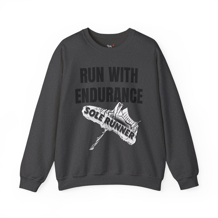 Run With Endurance: Unisex Heavy Blend™ Crewneck Sweatshirt