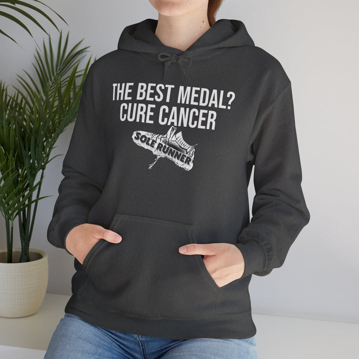 The Best Medal? Cure Cancer: Unisex Heavy Blend™ Hooded Sweatshirt