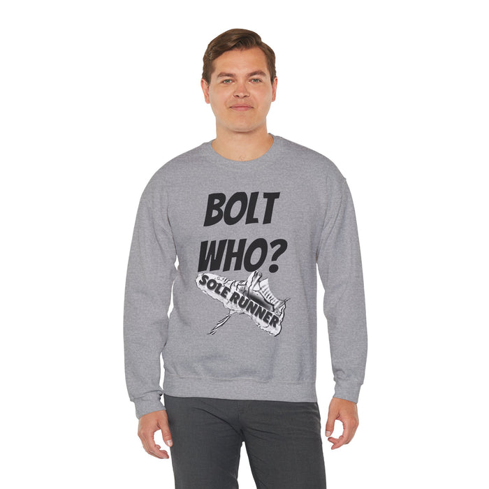 Bolt Who?: Unisex Heavy Blend™ Crewneck Sweatshirt