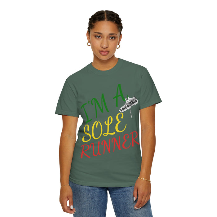 I'm Sole Runner®-Rasta Colors: Unisex Garment-Dyed T-shirt