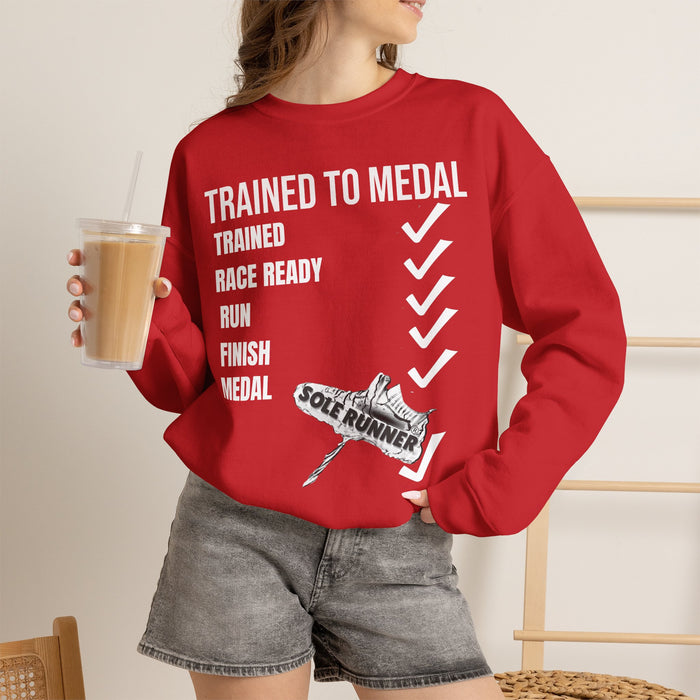 Trained To Medal: Unisex Heavy Blend™ Crewneck Sweatshirt