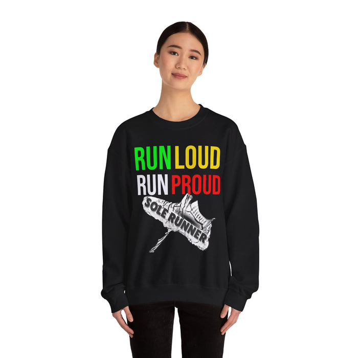 Run Loud Run Proud: Unisex Heavy Blend™ Crewneck Sweatshirt