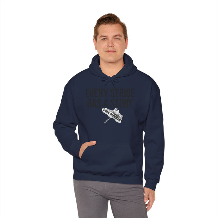Every Stride Has A Story: Unisex Heavy Blend™ Hooded Sweatshirt