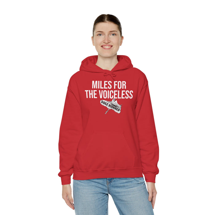 Miles For The Voiceless: Unisex Heavy Blend™ Hooded Sweatshirt