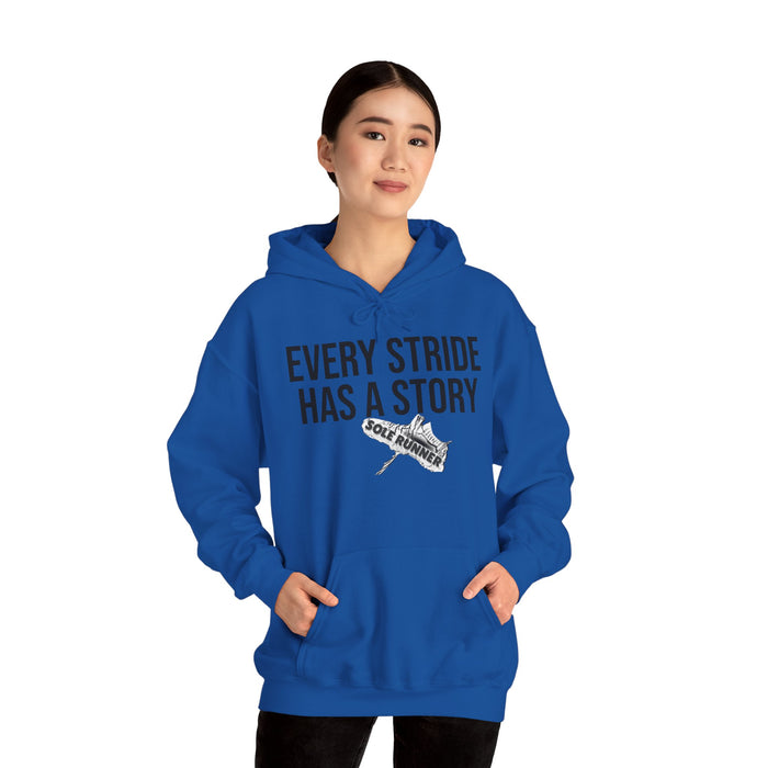 Every Stride Has A Story: Unisex Heavy Blend™ Hooded Sweatshirt