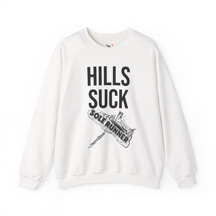 Hills Suck: Unisex Heavy Blend™ Crewneck Sweatshirt