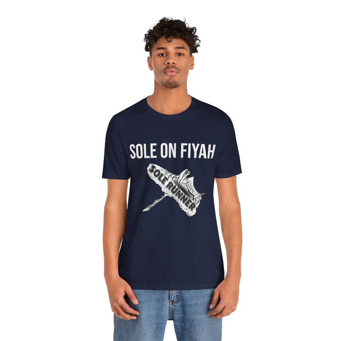 Sole On Fiyah: Unisex Jersey Short Sleeve Tee