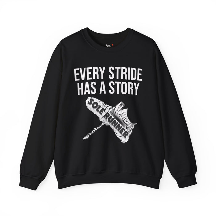 Every Stride Has A Story: Unisex Heavy Blend™ Crewneck Sweatshirt