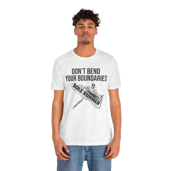 Don't Bend Your Boundaries: Unisex Jersey Short Sleeve Tee