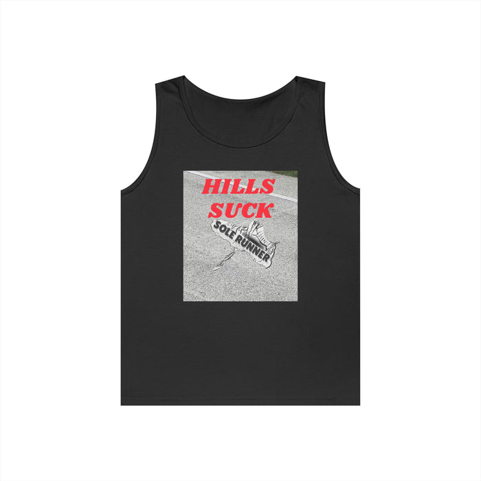 Hills Suck: Unisex Heavy Cotton Tank Top