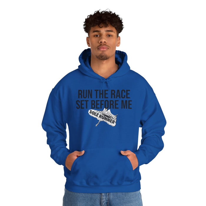 Run The Race Set Before Me: Unisex Heavy Blend™ Hooded Sweatshirt
