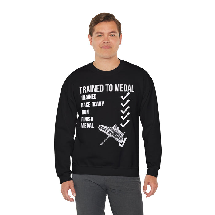 Trained To Medal: Unisex Heavy Blend™ Crewneck Sweatshirt
