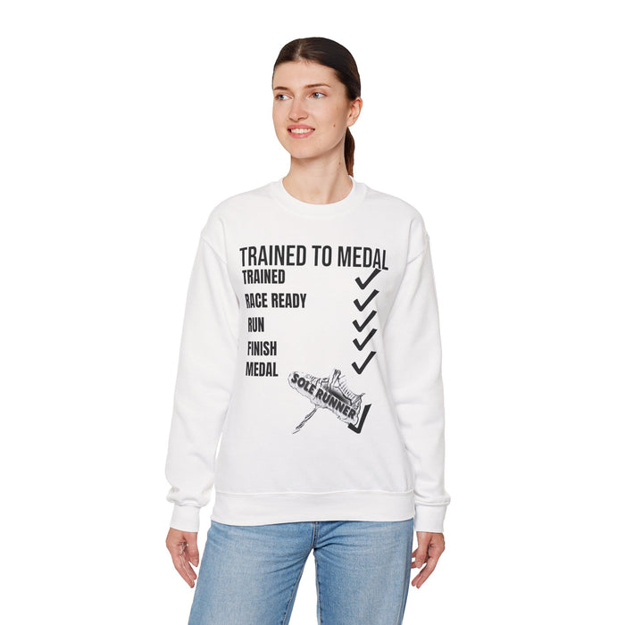 Trained To Medal: Unisex Heavy Blend™ Crewneck Sweatshirt