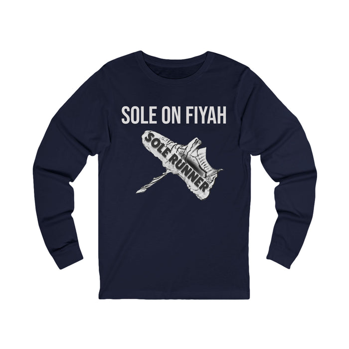 Sole On Fiyah: Unisex Jersey Long Sleeve Tee
