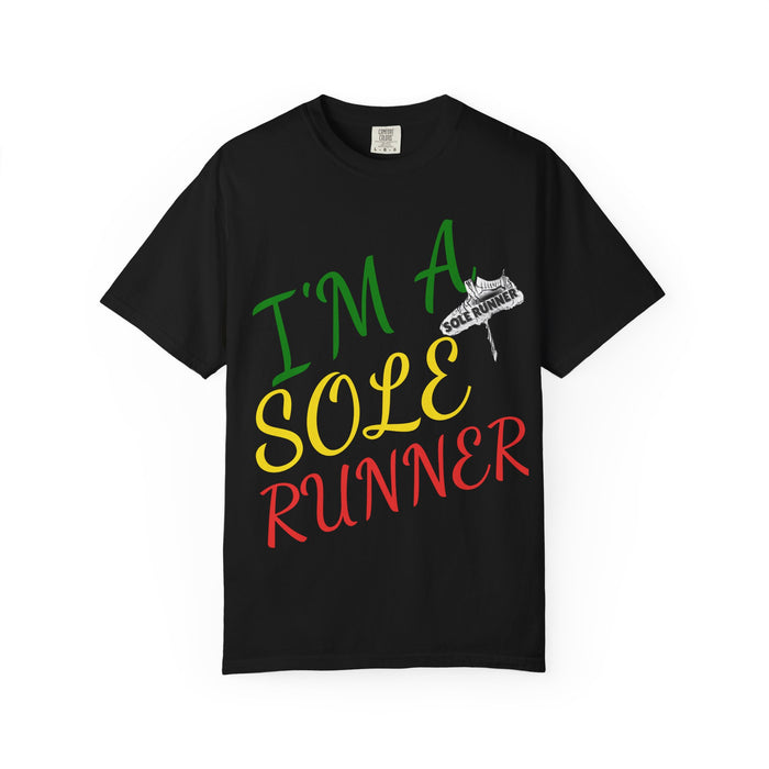 I'm Sole Runner®-Rasta Colors: Unisex Garment-Dyed T-shirt