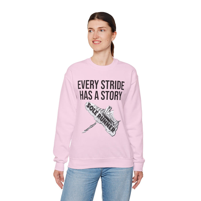 Every Stride Has A Story: Unisex Heavy Blend™ Crewneck Sweatshirt