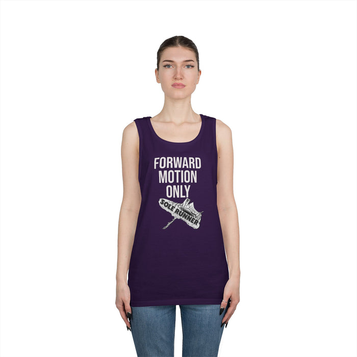 Forward Motion Only: Unisex Heavy Cotton Tank Top