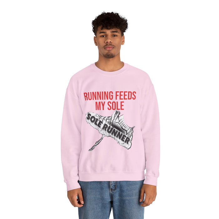Running Feeds My Sole: Unisex Heavy Blend™ Crewneck Sweatshirt