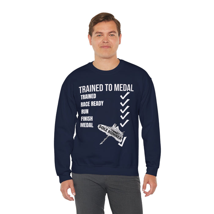Trained To Medal: Unisex Heavy Blend™ Crewneck Sweatshirt