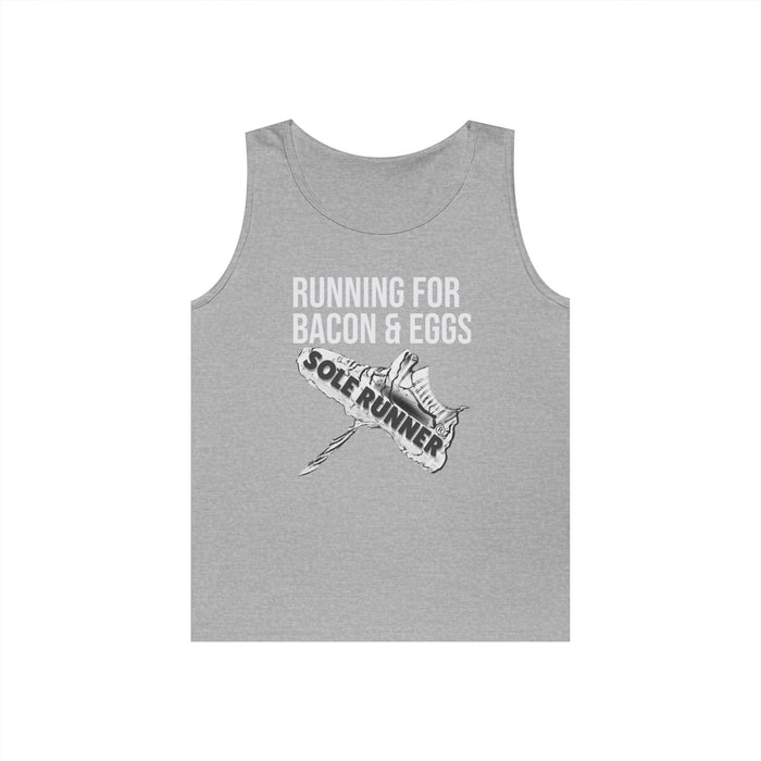 Running For Bacon & Eggs: Unisex Heavy Cotton Tank Top