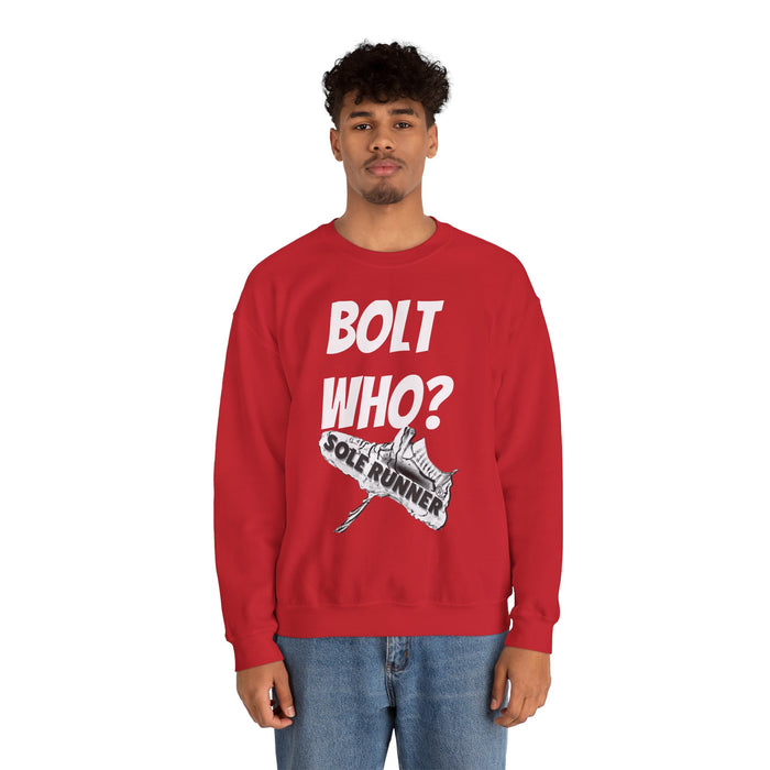 Bolt Who?: Unisex Heavy Blend™ Crewneck Sweatshirt