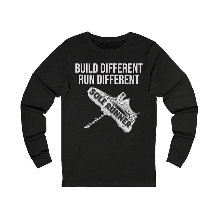 Built Different. Runs Different: Unisex Jersey Long Sleeve Tee