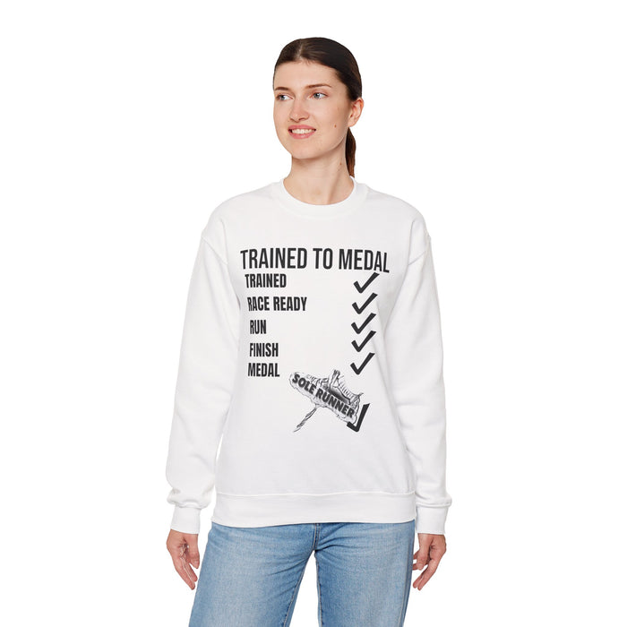 Trained To Medal: Unisex Heavy Blend™ Crewneck Sweatshirt