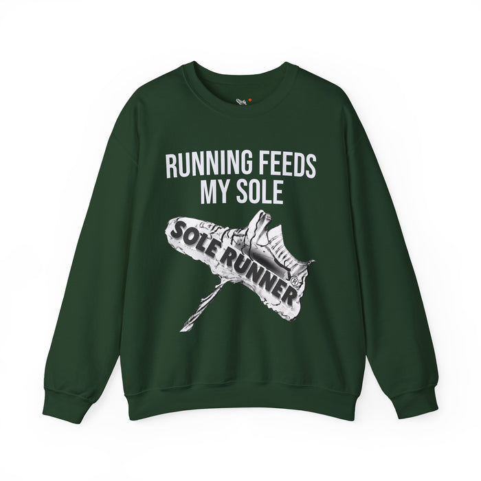 Running Feeds My Sole: Unisex Heavy Blend™ Crewneck Sweatshirt