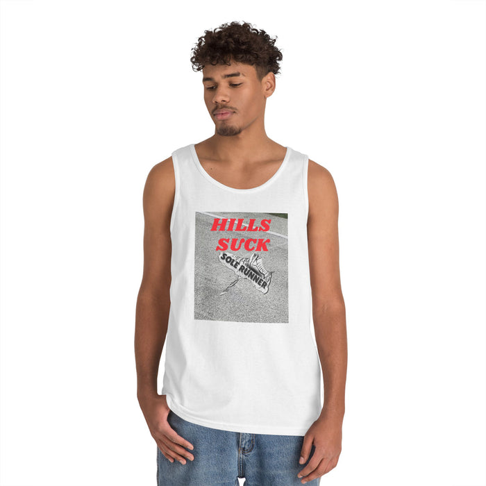 Hills Suck: Unisex Heavy Cotton Tank Top