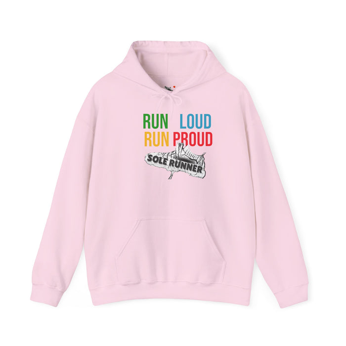 Run Loud Run Proud: Unisex Heavy Blend Hooded Sweatshirt