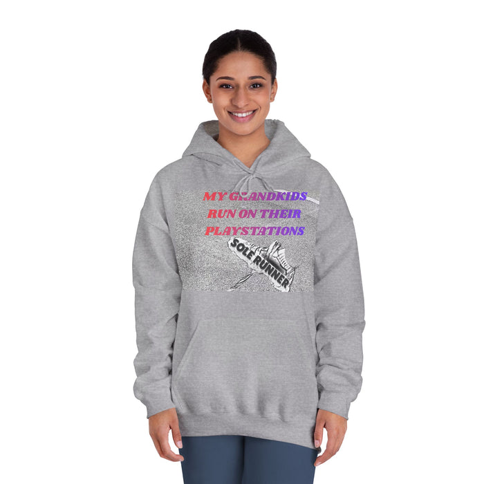 My Grandkids Run On Their Playstations: Unisex DryBlend® Hooded Sweatshirt