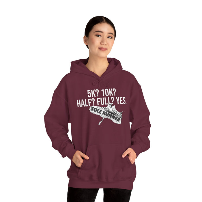 5k? 10K? Half? Full? Yes: Unisex Heavy Blend™ Hooded Sweatshirt