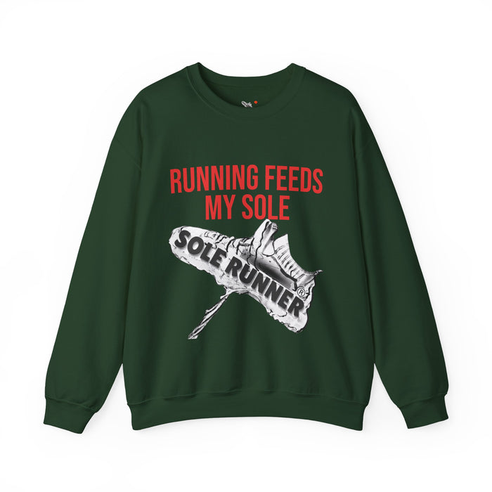 Running Feeds My Sole: Unisex Heavy Blend™ Crewneck Sweatshirt