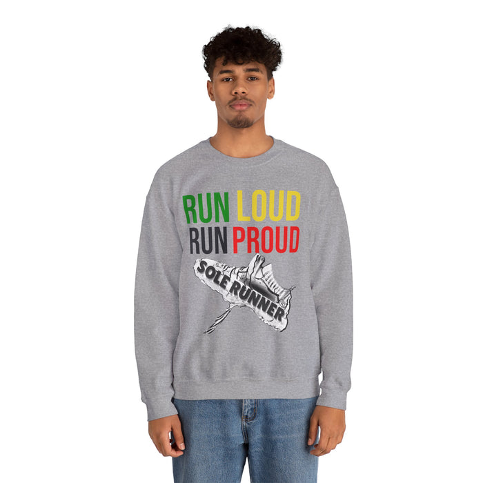 Run Loud Run Proud: Unisex Heavy Blend™ Crewneck Sweatshirt