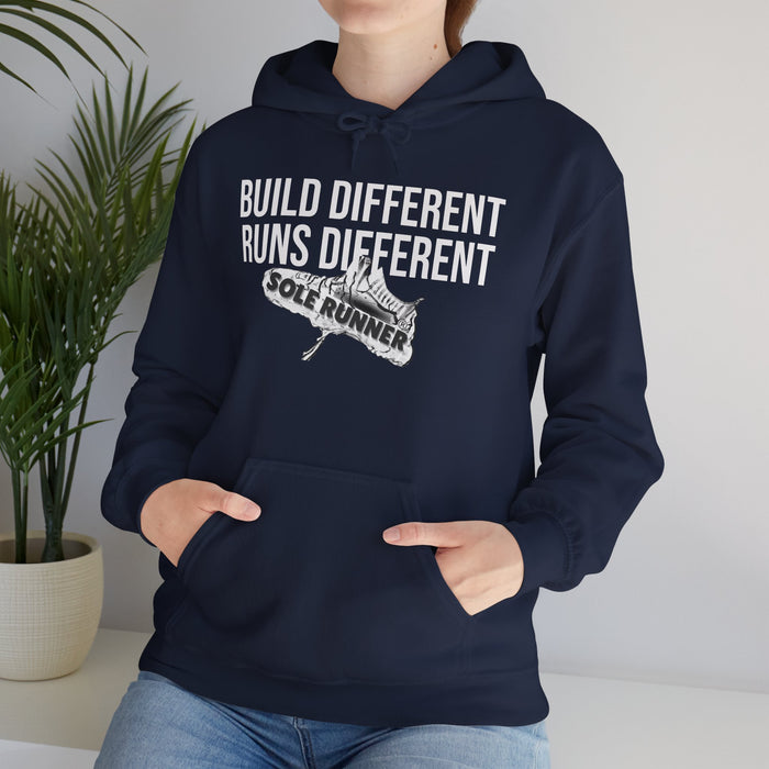 Built Different. Runs Different: Unisex Heavy Blend™ Hooded Sweatshirt