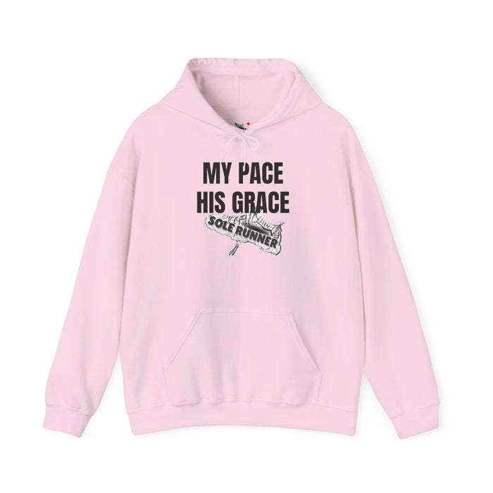 MY PACE. HIS GRACE: Unisex Heavy Blend™ Hooded Sweatshirt