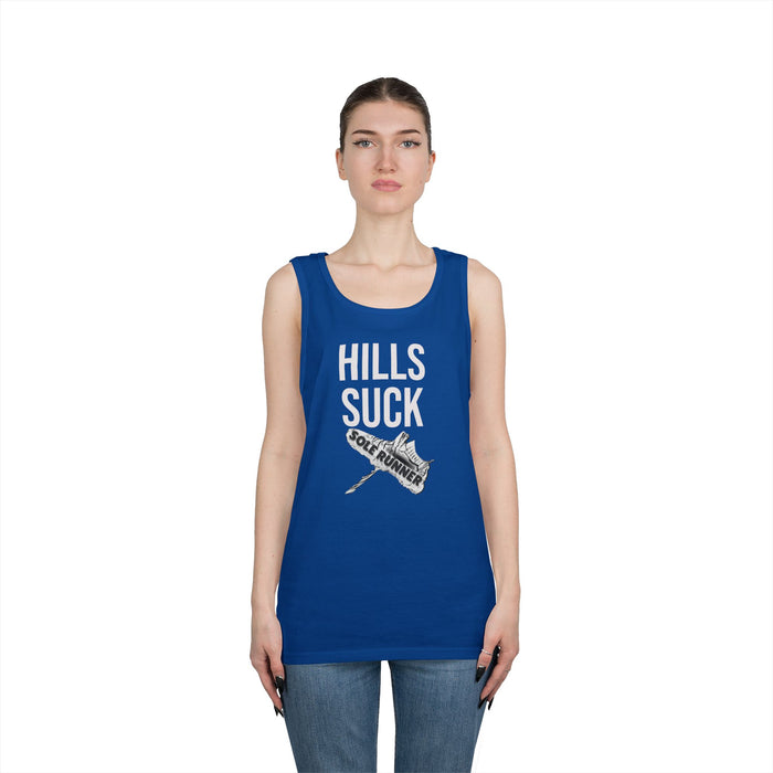 Hills Suck: Unisex Heavy Cotton Tank Top