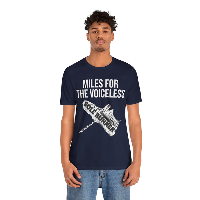 Miles For The Voiceless: Unisex Jersey Short Sleeve Tee