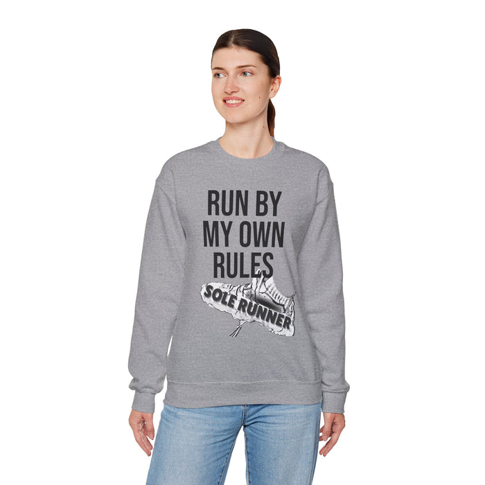Run By My Own Rules: Unisex Heavy Blend™ Crewneck Sweatshirt