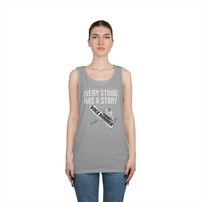 Every Stride Has A Story: Unisex Heavy Cotton Tank Top