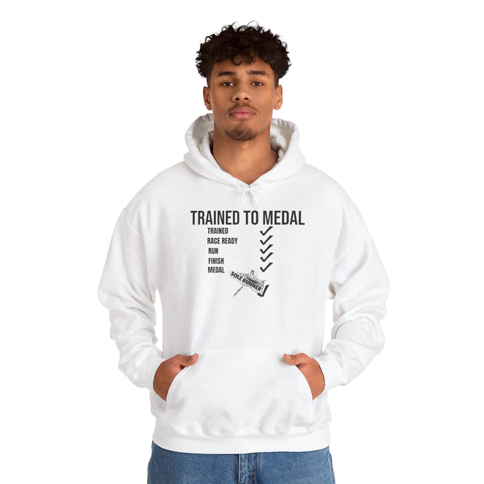 Trained To Medal: Unisex Heavy Blend™ Hooded Sweatshirt