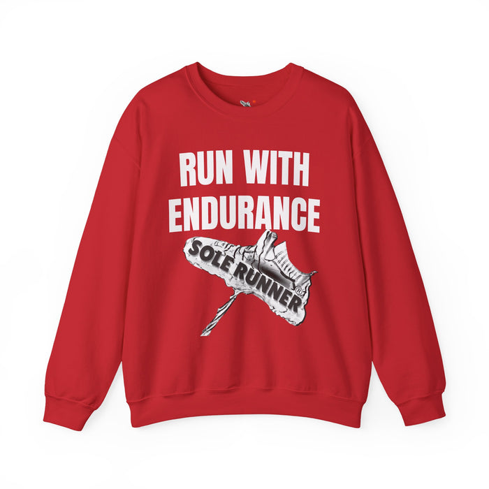 Run With Endurance: Unisex Heavy Blend™ Crewneck Sweatshirt