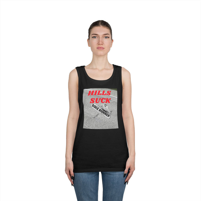 Hills Suck: Unisex Heavy Cotton Tank Top