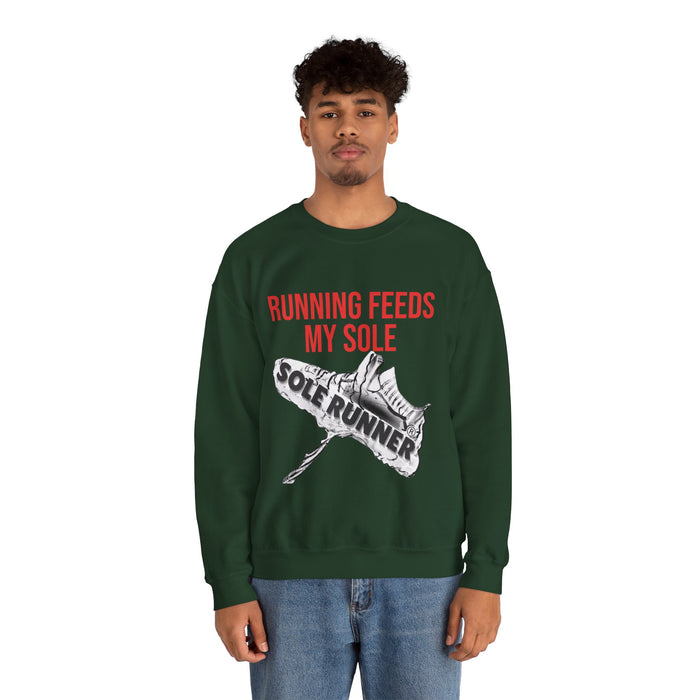 Running Feeds My Sole: Unisex Heavy Blend™ Crewneck Sweatshirt