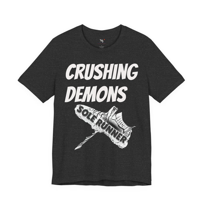 Crushing Demons: Unisex Jersey Short Sleeve Tee