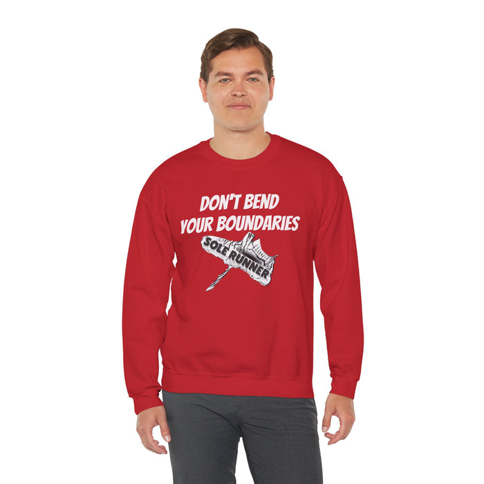 Don't Bend Your Boundaries: Unisex Heavy Blend™ Crewneck Sweatshirt