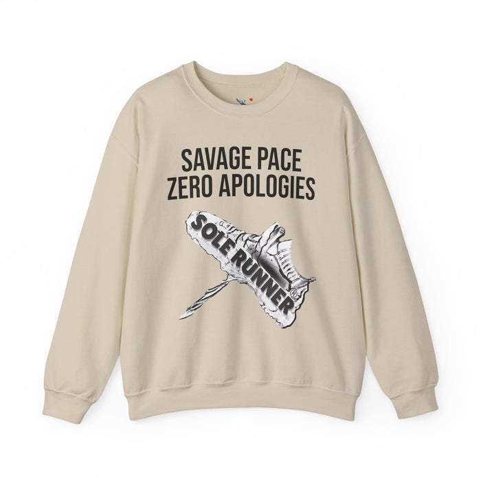 Savage Pace Zero Apologies: Unisex Heavy Blend™ Crewneck Sweatshirt