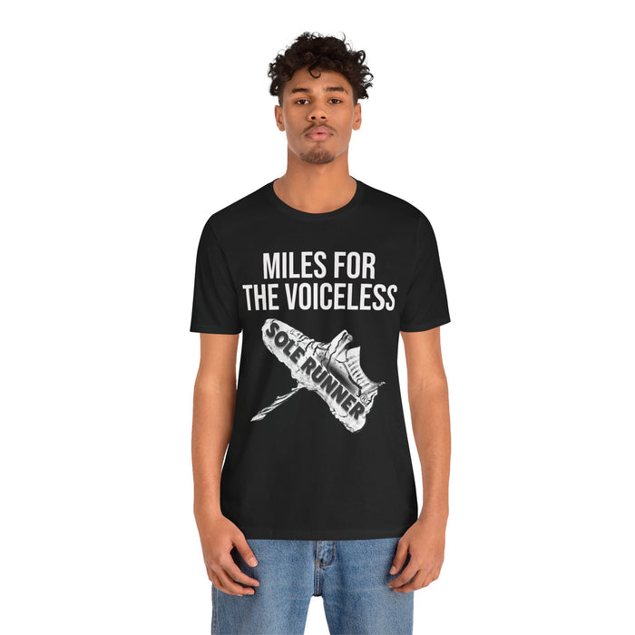 Miles For The Voiceless: Unisex Jersey Short Sleeve Tee